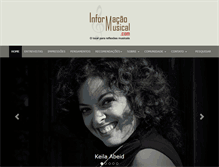 Tablet Screenshot of informacaomusical.com